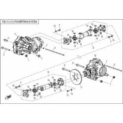 16. Krzyżak wału napędowego cfmoto 600 625 20x56 9060-300120